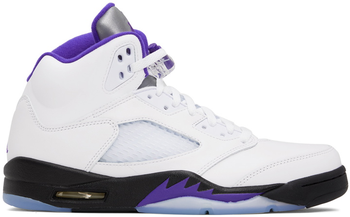 Photo: Nike Jordan White Air Jordan 5 Retro Sneakers