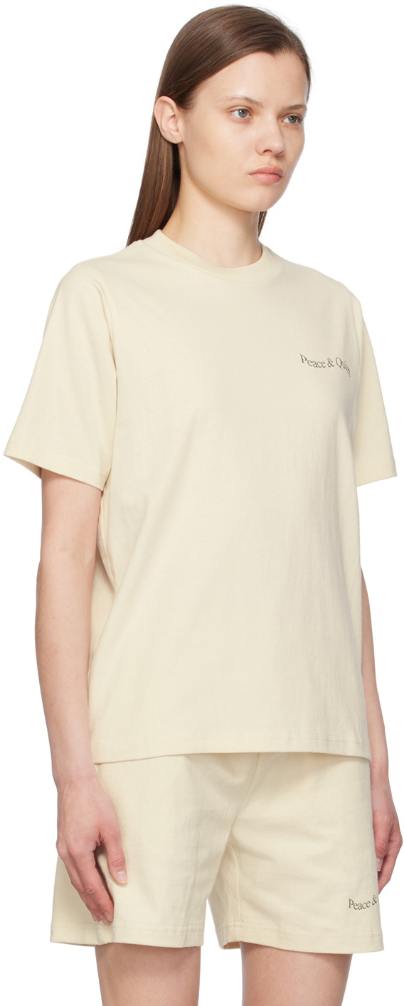 Museum of Peace & Quiet Off-White Wordmark T-Shirt
