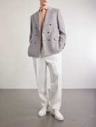 Brunello Cucinelli - Cotton and Linen-Blend Trousers - White