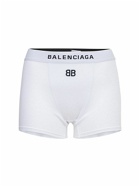 BALENCIAGA Stretch Cotton Jersey Mini Sport Shorts