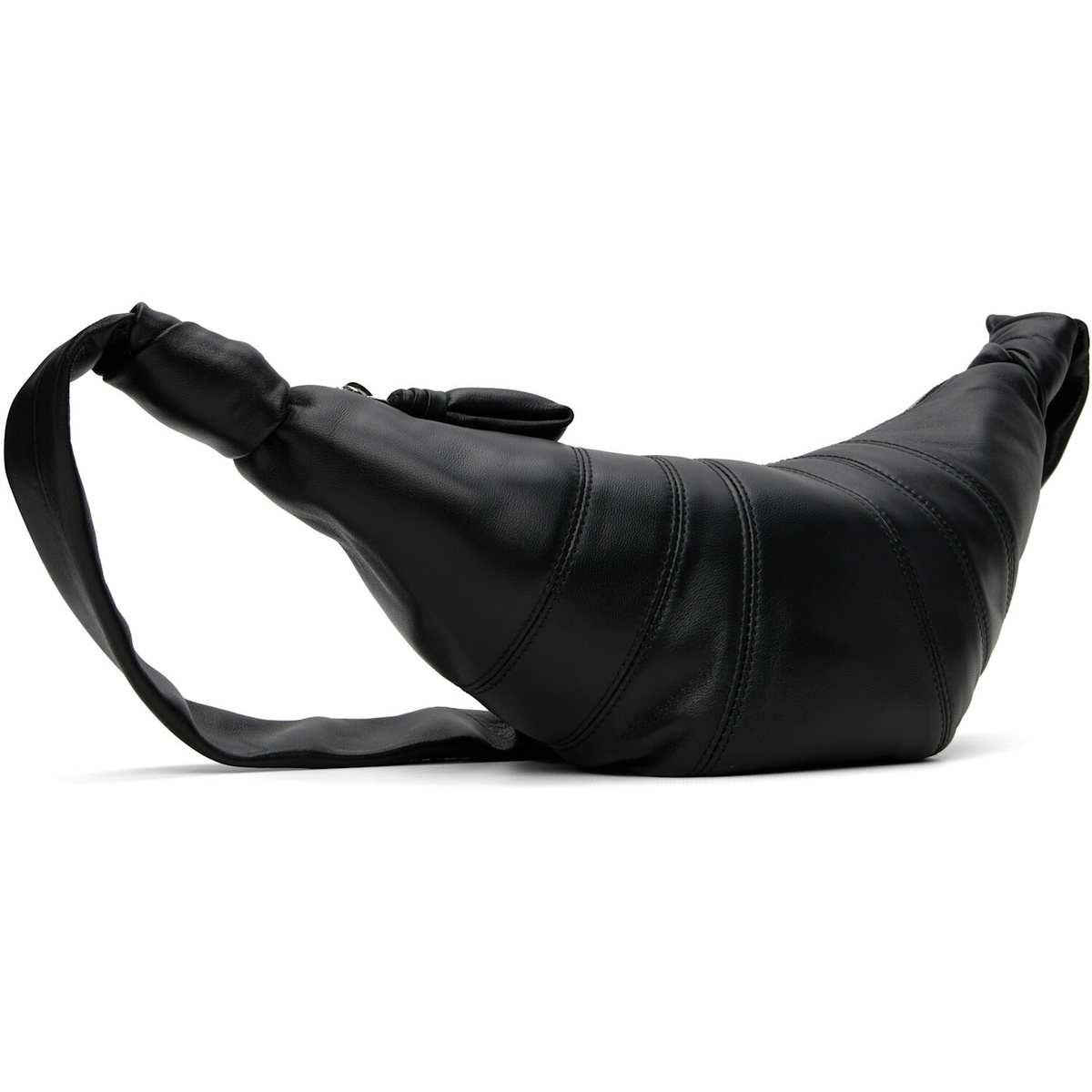 LEMAIRE Black Small Croissant Leather Bag