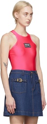 Versace Jeans Couture Pink Logo Bodysuit