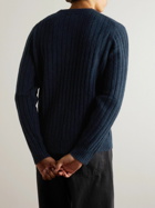 Norse Projects - Sigfred Ribbed-Knit Sweater - Blue
