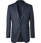 TOM FORD - O'Connor Unstructured Wool and Silk-Blend Hopsack Blazer - Blue