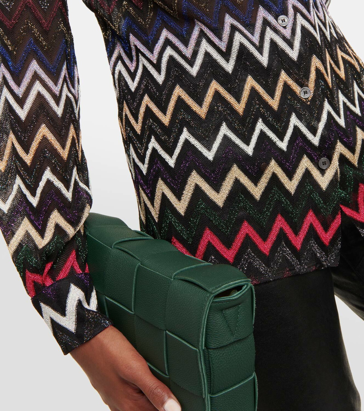Missoni Zig Zag lamé blouse