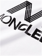 Moncler - Logo-Print Cotton-Jersey T-Shirt - White