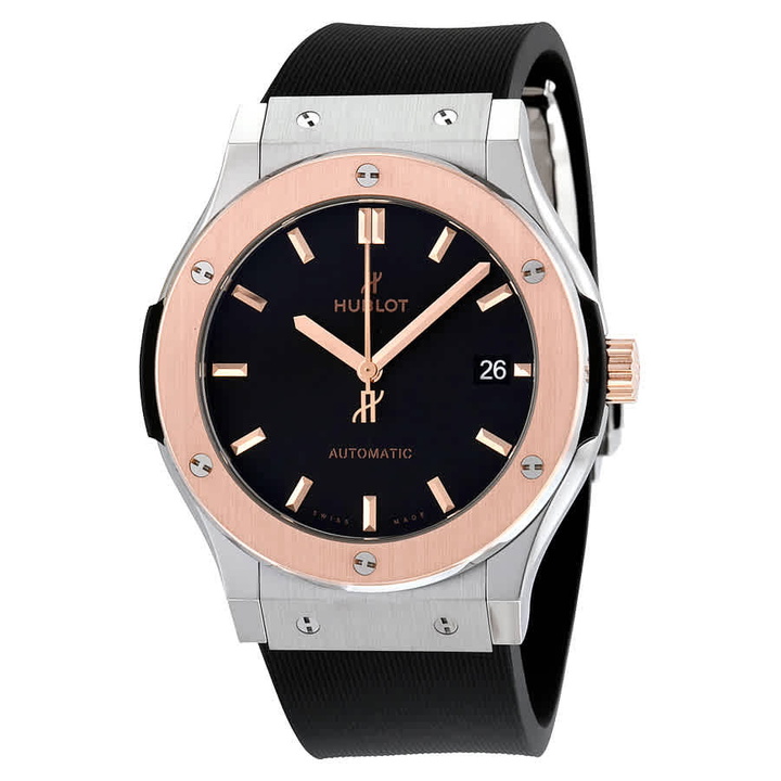 Photo: Hublot Classic Fusion Black Dial Black Rubber Mens Watch 511.NO.1181.RX