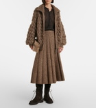 Brunello Cucinelli Open-knit sequined mohair and wool-blend cardigan