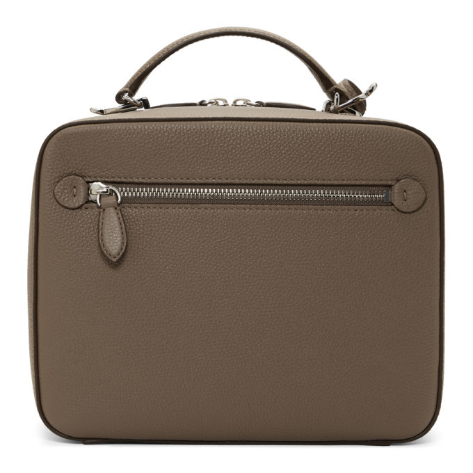 Mark Cross Taupe Tumbled Laura Bag