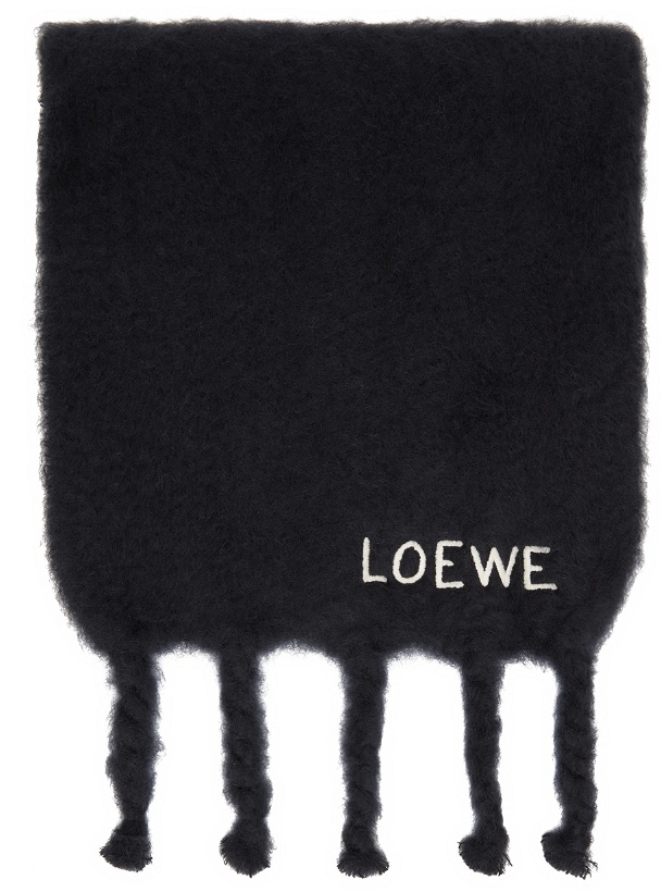 Photo: Loewe Black Mohair Scarf