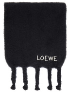 Loewe Black Mohair Scarf