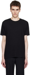 AURALEE Black Seamless T-Shirt