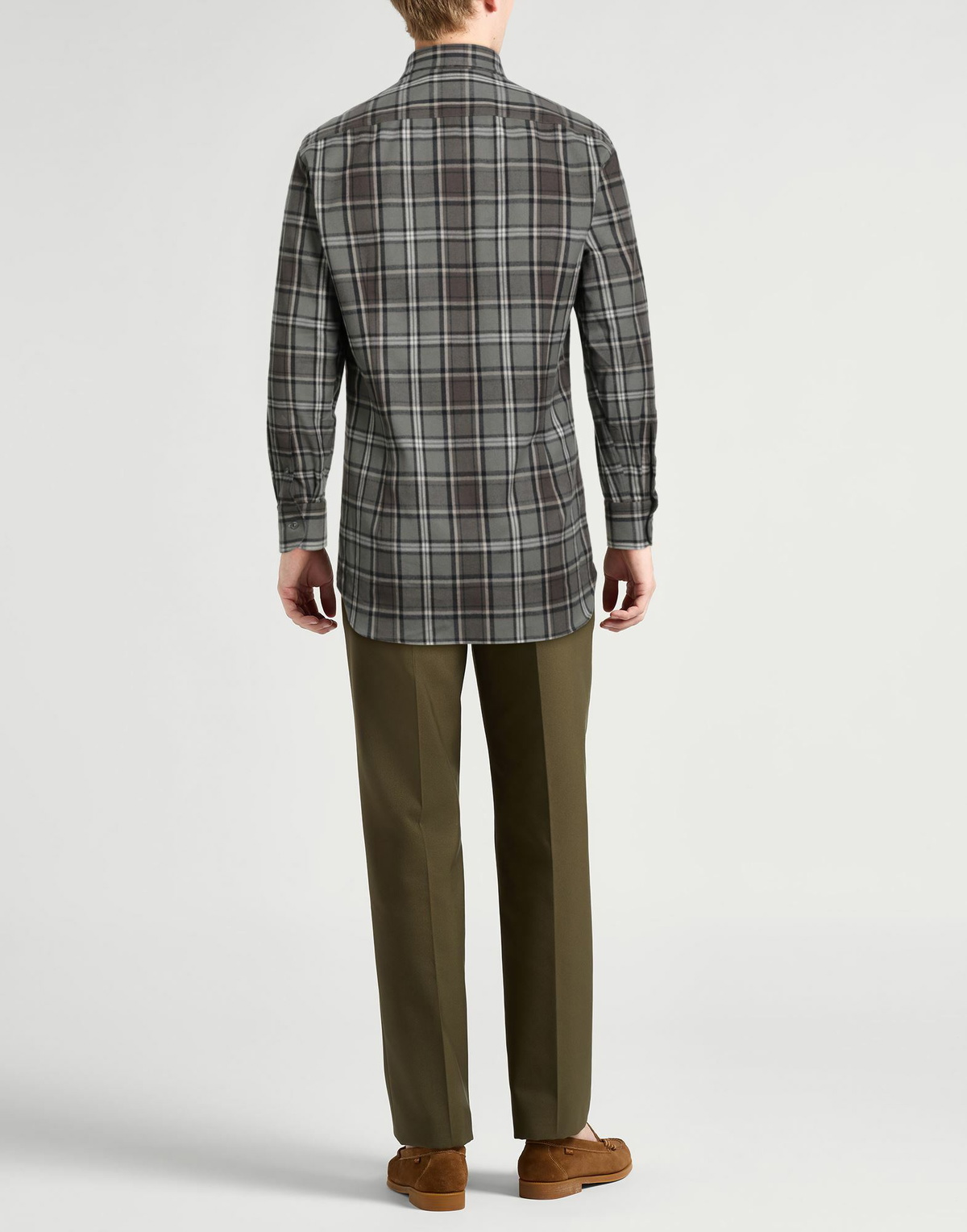 Lardini Mens Shirt Khaki