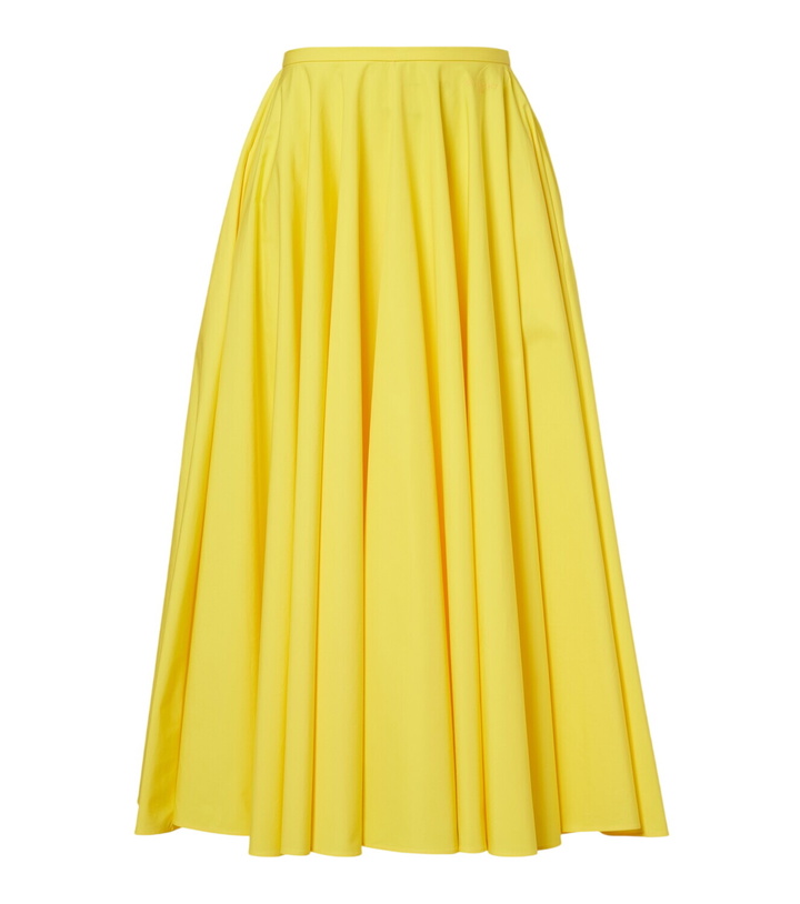 Photo: Givenchy Pleated cotton midi skirt