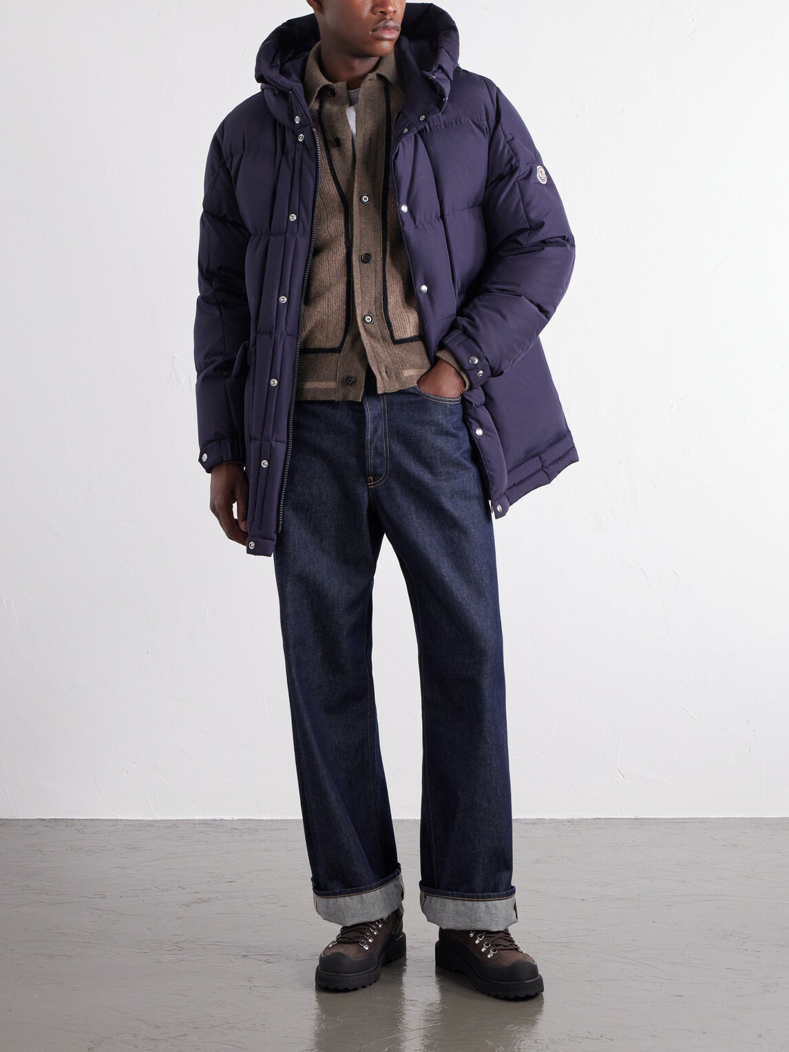 Moncler - Sylmara Logo-Appliquéd Hooded Quilted Shell Down Parka - Blue