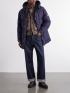 Moncler - Sylmara Logo-Appliquéd Hooded Quilted Shell Down Parka - Blue