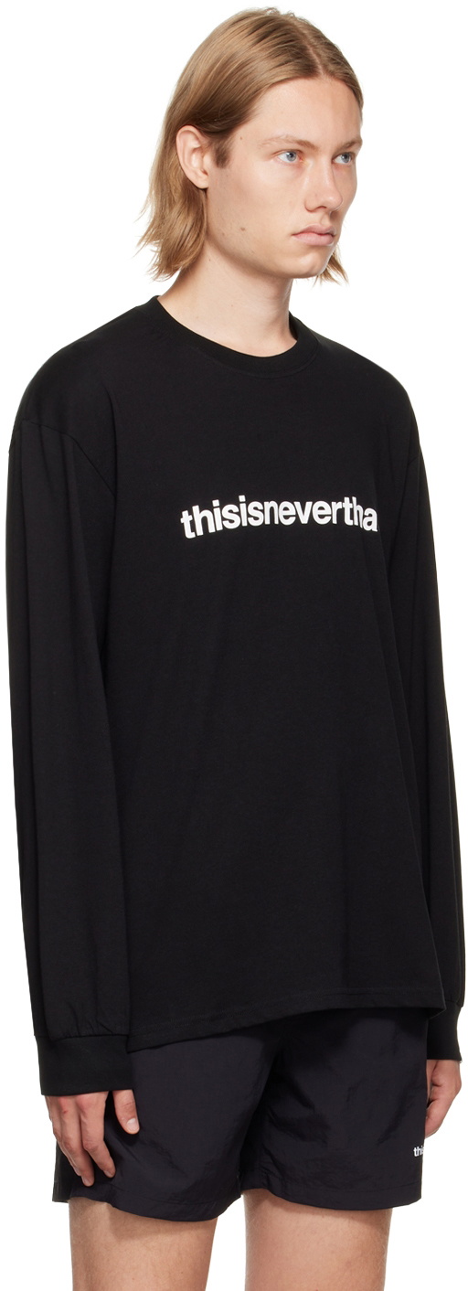 thisisneverthat Black Cotton Long Sleeve T-Shirt thisisneverthat