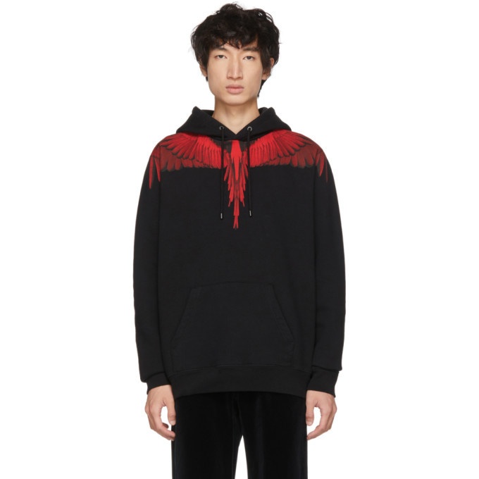 Photo: Marcelo Burlon County of Milan Black and Red Wings Hoodie