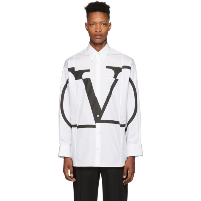 Photo: Valentino White Deconstructed VRing Shirt