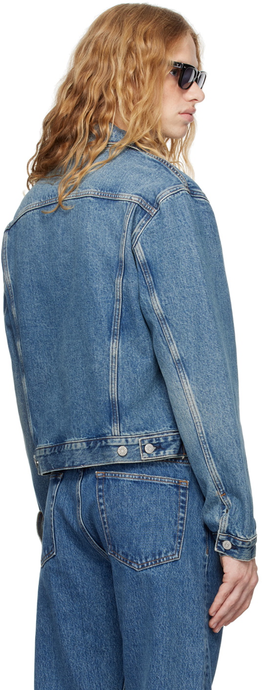 Re/Done Blue 'The Mel Trucker' Denim Jacket