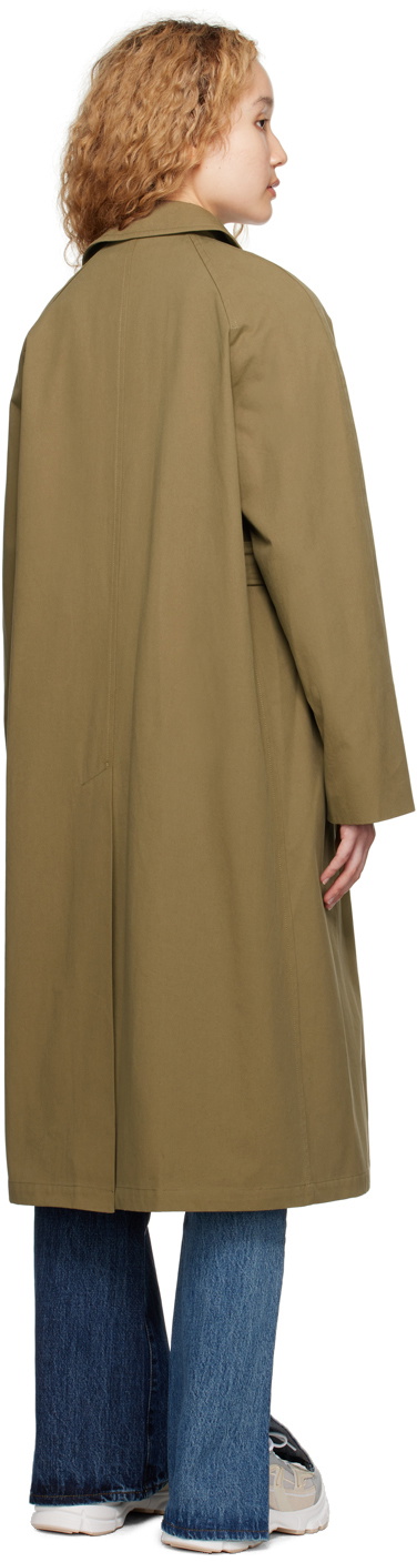 Cape Summers Beige Sleeveless Trench Coat