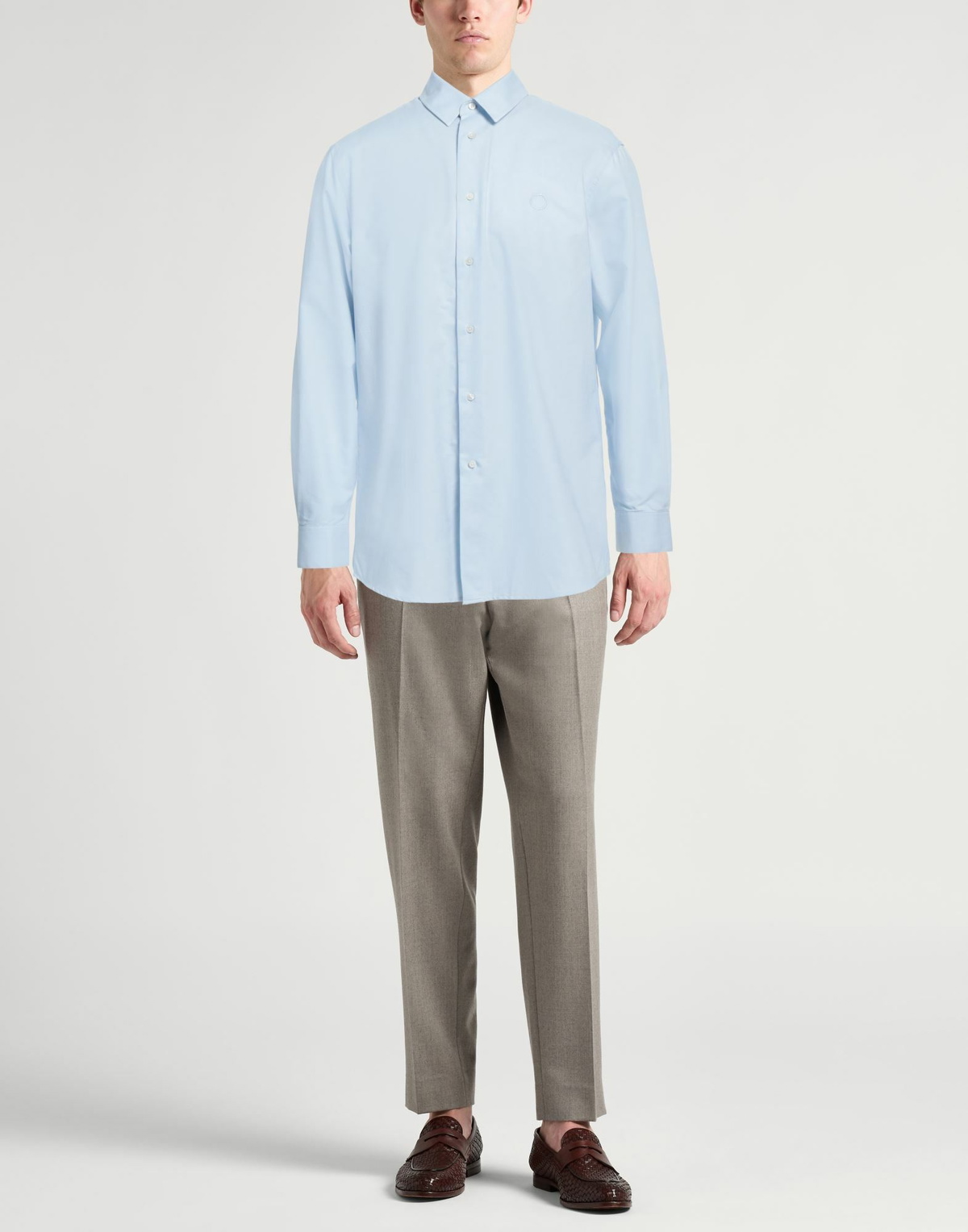 Trussardi Mens Shirt Light in Blue