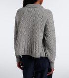 Polo Ralph Lauren Cable-knit wool and cashmere polo sweater