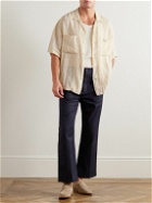 Barena - Solana Camp-Collar Linen, Lyocell and Cotton-Blend Shirt - Neutrals