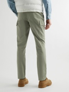 Brunello Cucinelli - Straight-Leg Cotton-Gabardine Cargo Trousers - Green