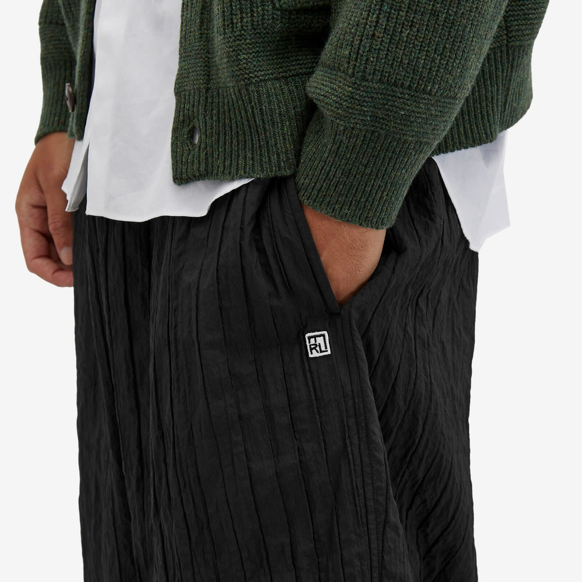 Merely Made Men's Relaxed Quilted Trouser in Black