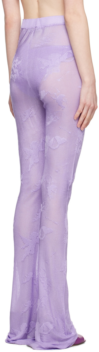 Marco Rambaldi Purple Sheer Trousers