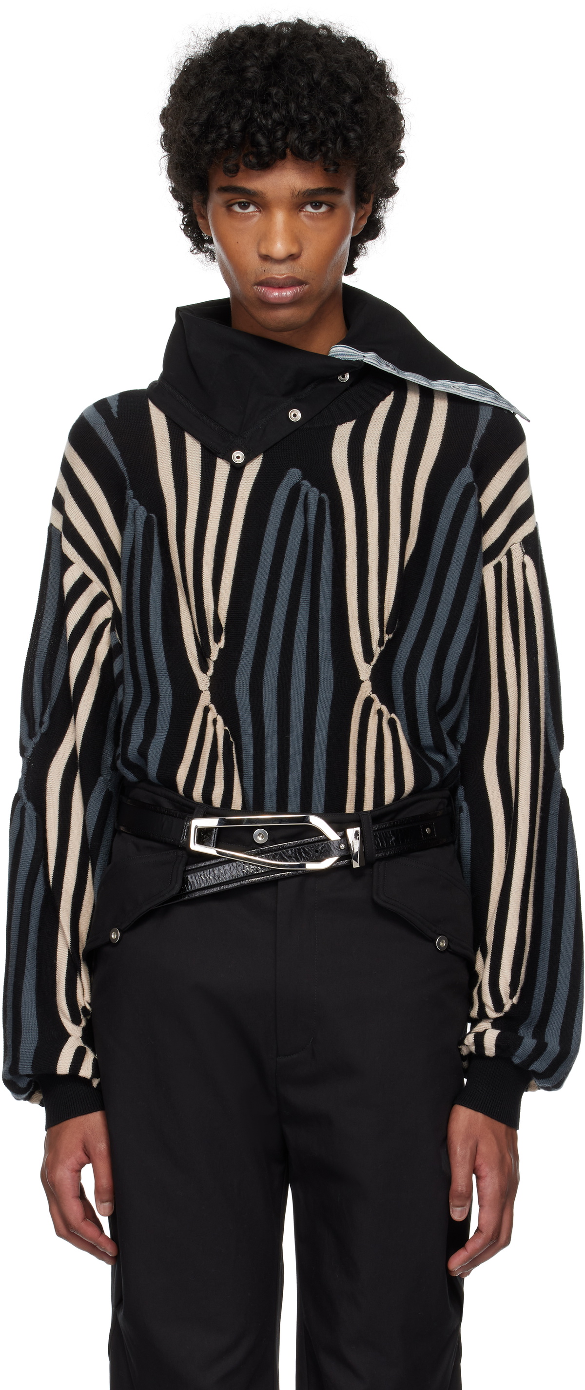 Kiko Kostadinov Black Levi's Edition Jersey Cardigan Kiko