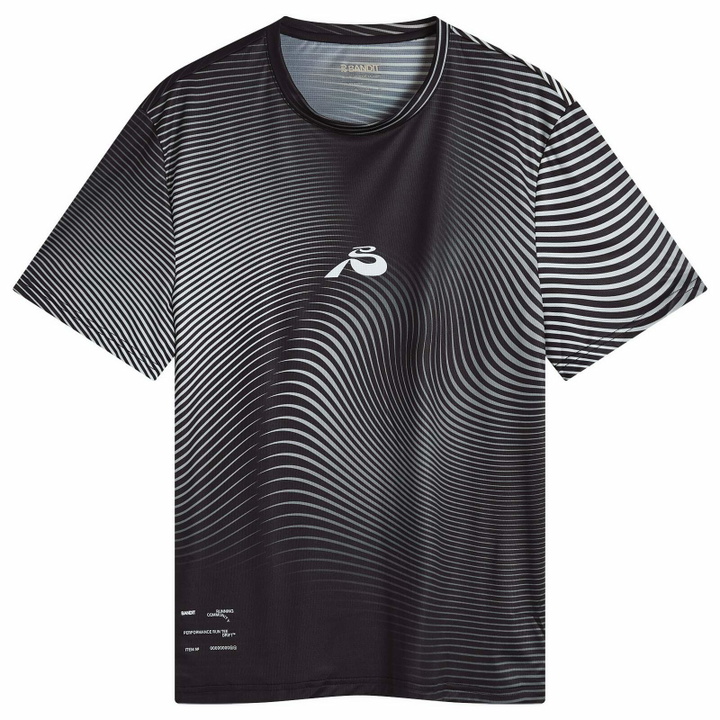 Photo: Bandit Men's Drift SS Printed Performance T-Shirt in Black/Chalk