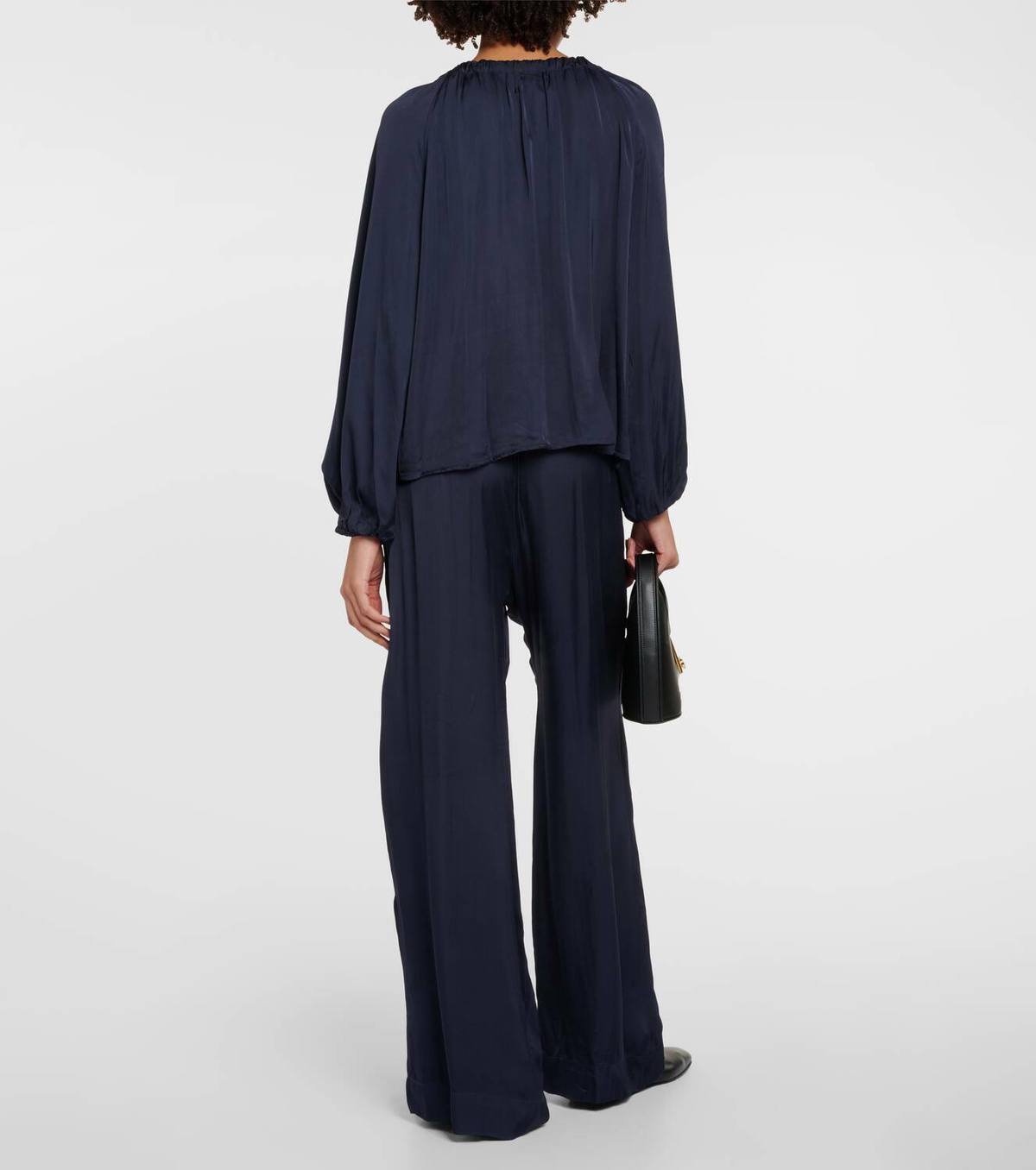 Velvet Noria satin blouse