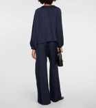 Velvet Noria satin blouse