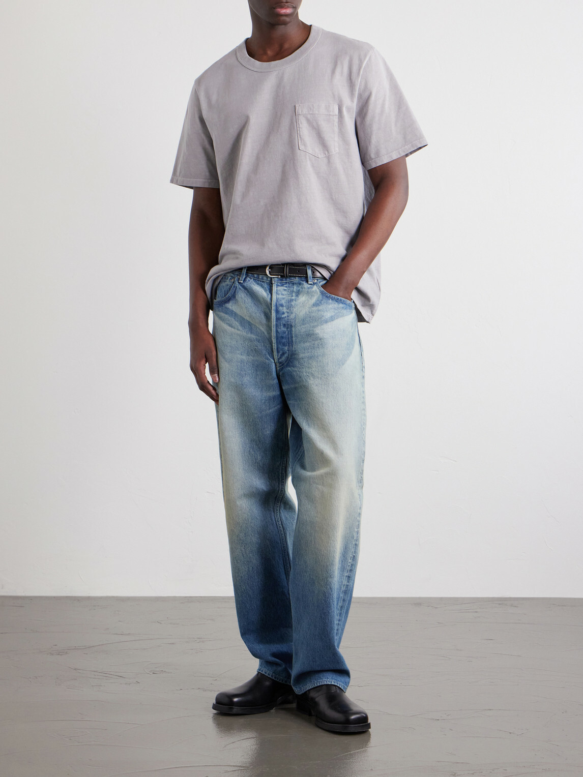 Les Tien - Cotton-Jersey T-Shirt - Gray