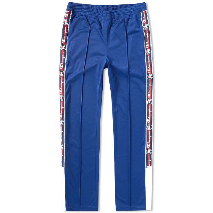 Photo: Champion Reverse Weave Taped Track Pant Blue