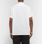 Engineered Garments - Camp-Collar Eyelet-Embellished Cotton Shirt - White