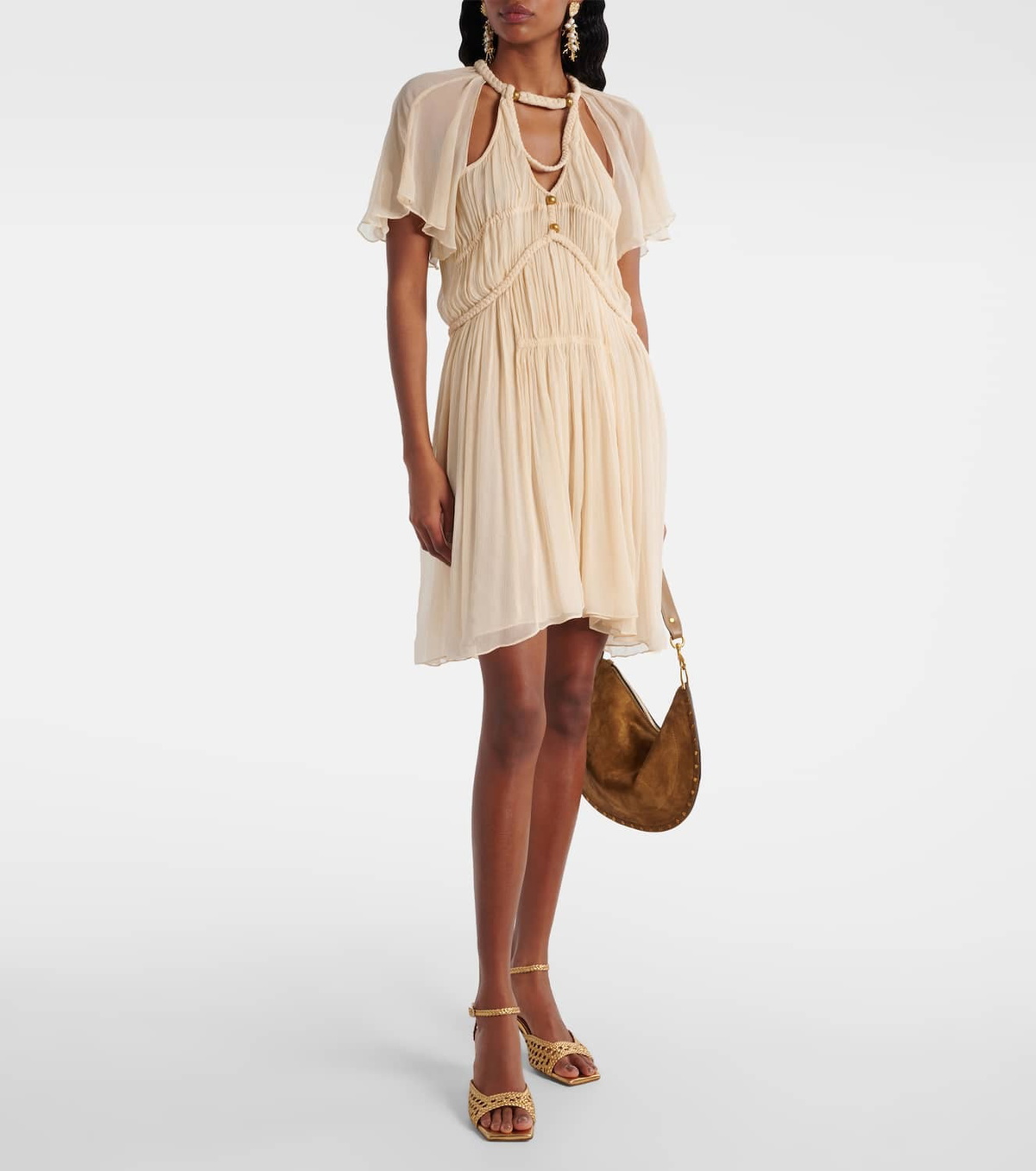 Souliers Martinez Veronica 55 woven leather sandals