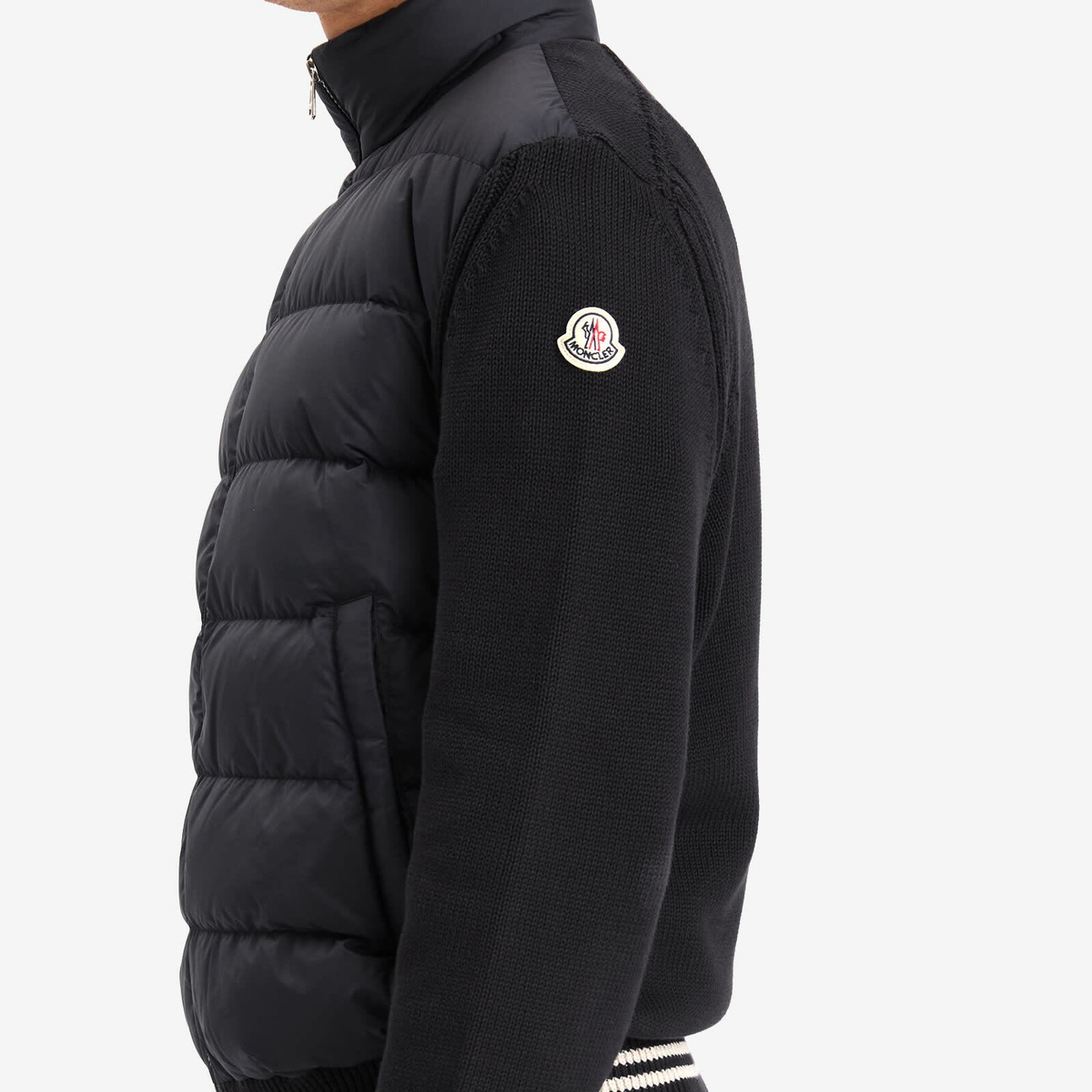 Moncler Men's Hybrid Zip Through Jacket in Navy Moncler