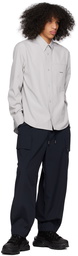 Wooyoungmi Navy Drawstring Cargo Pants