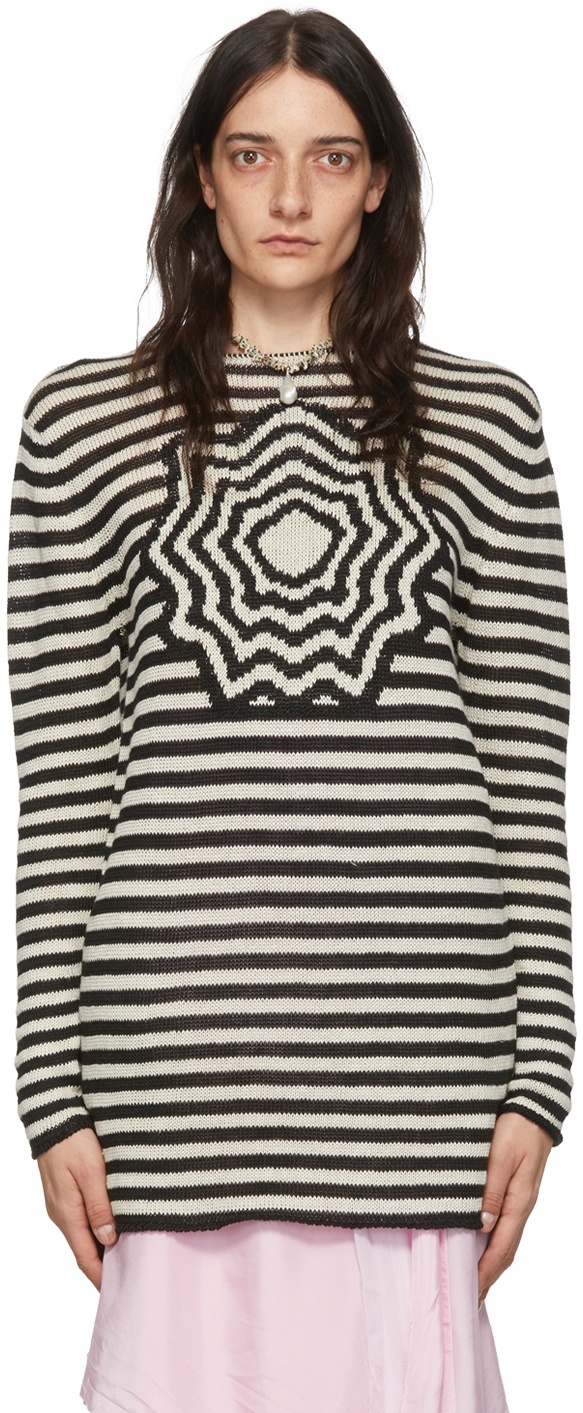 Photo: Edward Cuming Black & White Linen Sweater