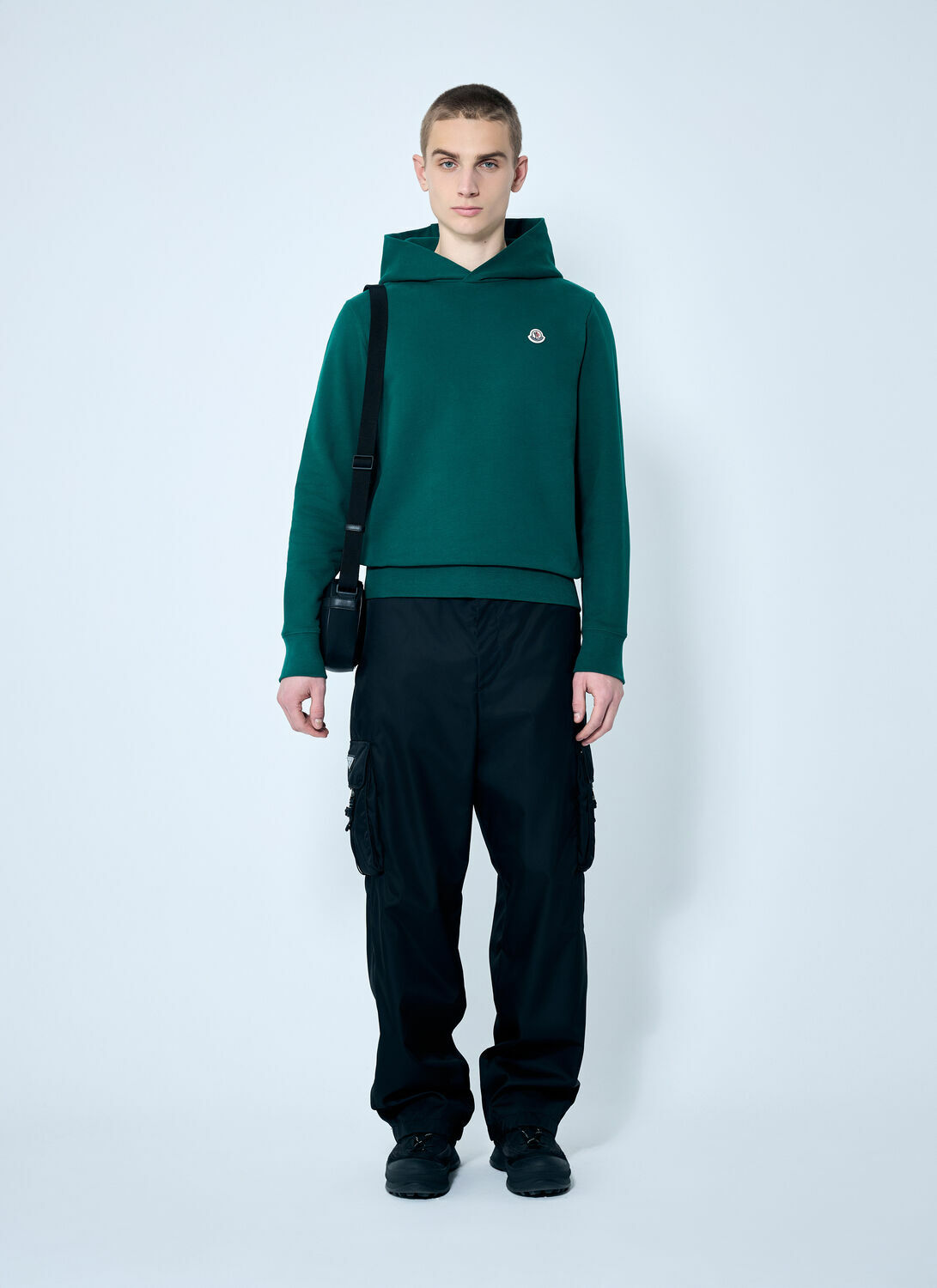 Moncler Logo Patch Hooded Sweatshirt