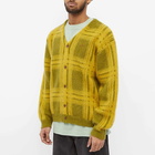 LMC Men's Classic Mohair Cardigan in Olive