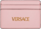 Versace Pink 'Versace' Tag Card Holder