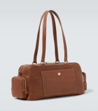 Miu Miu Pocket leather tote bag