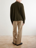 Officine Générale - Bay Merino Wool Polo Shirt - Green