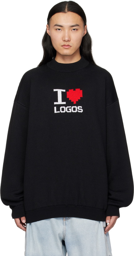 Photo: VETEMENTS Black 'I Love Logos' Sweater