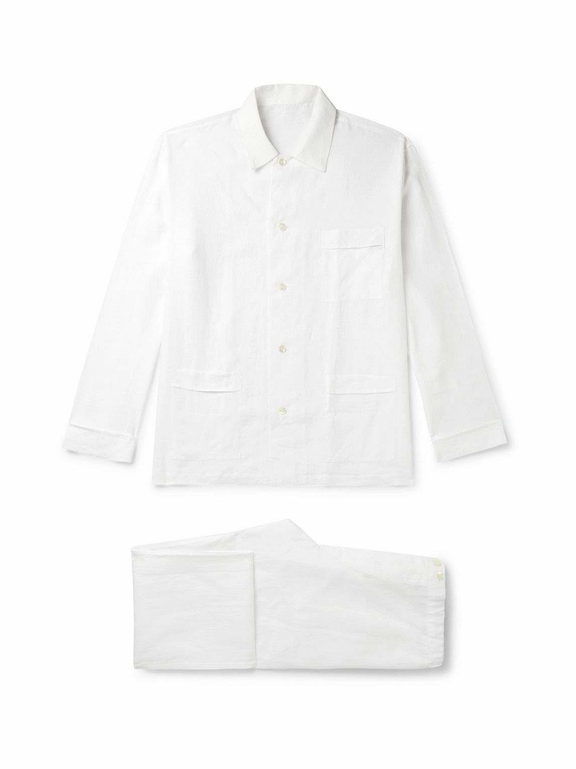 Anderson & Sheppard - Linen Pyjama Set - White