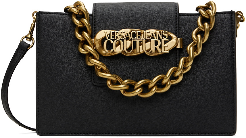 Versace Jeans Couture Black Chain Logo Bag